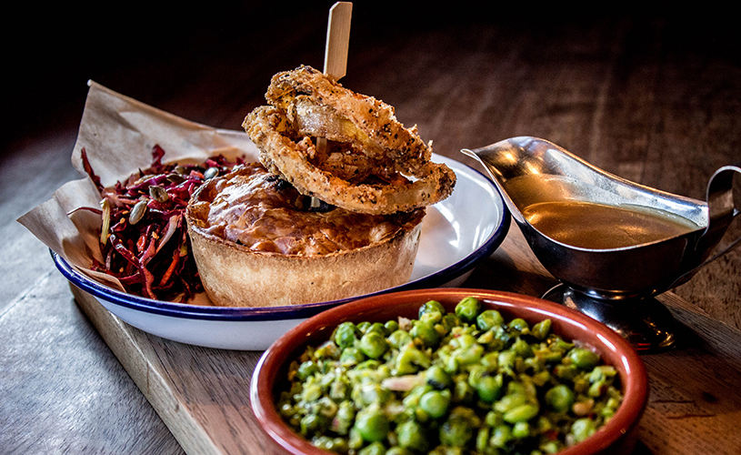 Pieminister pie and sides